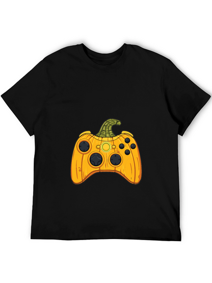 Gamer Halloween Pumpkin Controller T-Shirt
