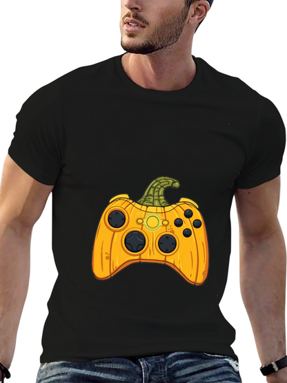 Gamer Halloween Pumpkin Controller T-Shirt