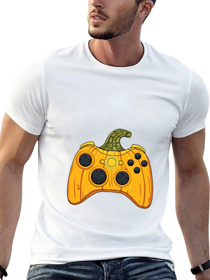 Gamer Halloween Pumpkin Controller T-Shirt