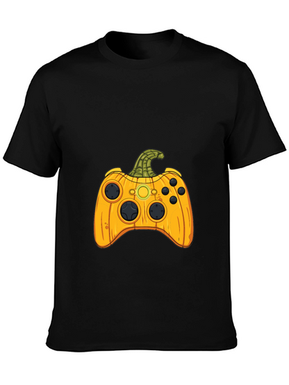 Gamer Halloween Pumpkin Controller T-Shirt