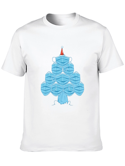 Christmas Mask Tree Tee - Holiday Gift