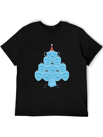 Christmas Mask Tree Tee - Holiday Gift