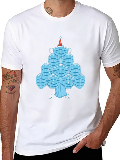 Christmas Mask Tree Tee - Holiday Gift