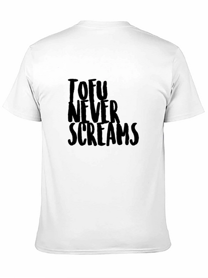 Tofu Never Screams Graphic Tee - Black