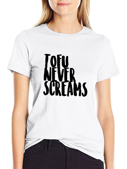 Tofu Never Screams Graphic Tee - Black