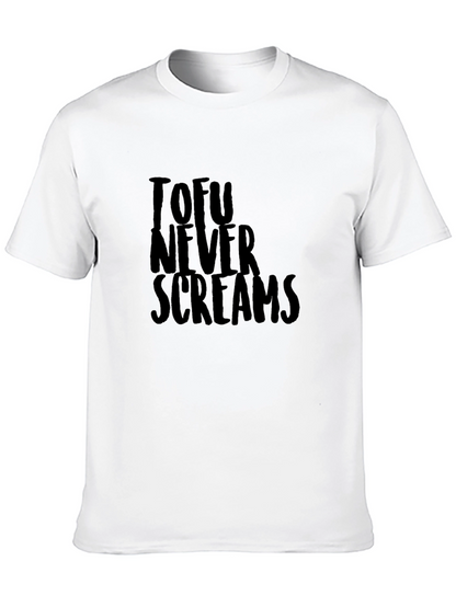 Tofu Never Screams Graphic Tee - Black