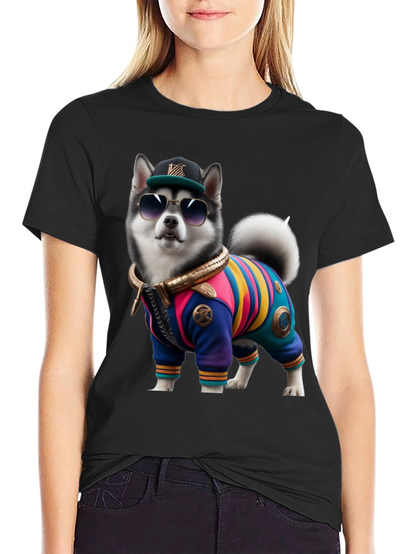 Dog in Outfit Graphic Tee