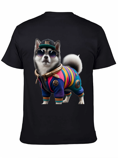 Dog in Outfit Graphic Tee
