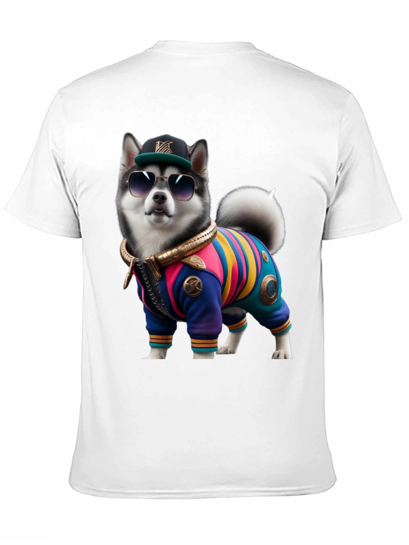 Dog in Outfit Graphic Tee