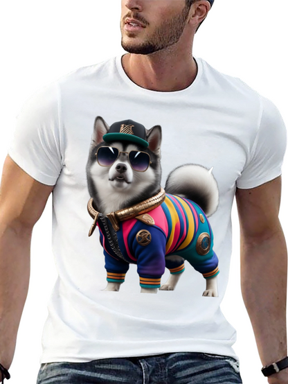Dog in Outfit Graphic Tee