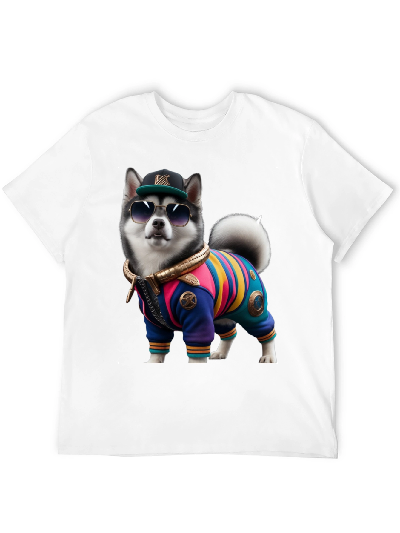 Dog in Outfit Graphic Tee