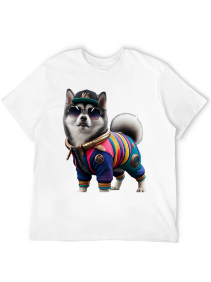 Dog in Outfit Graphic Tee