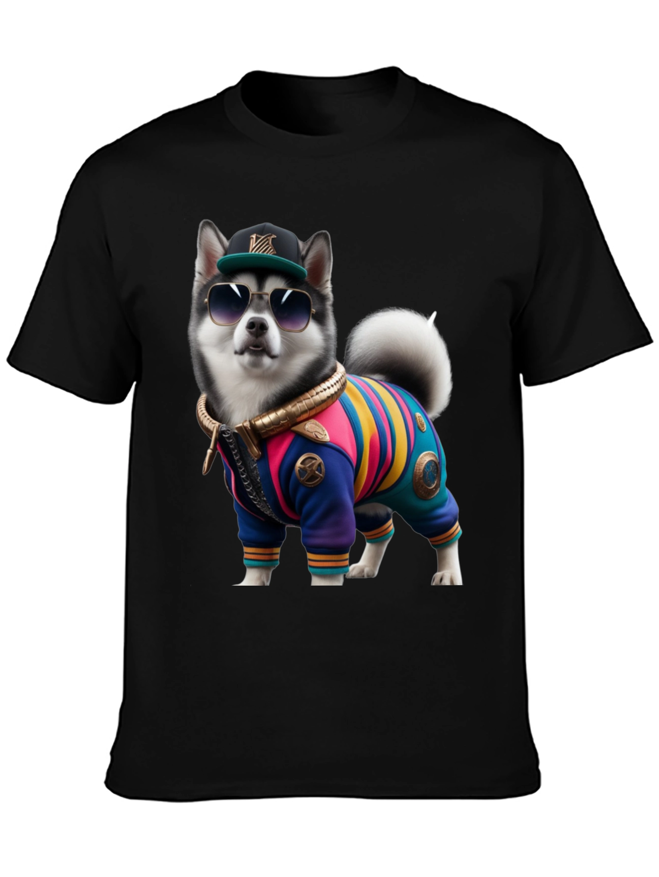 Dog in Outfit Graphic Tee