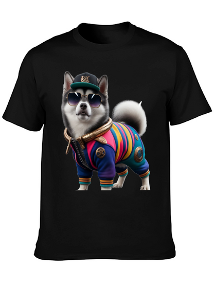 Dog in Outfit Graphic Tee