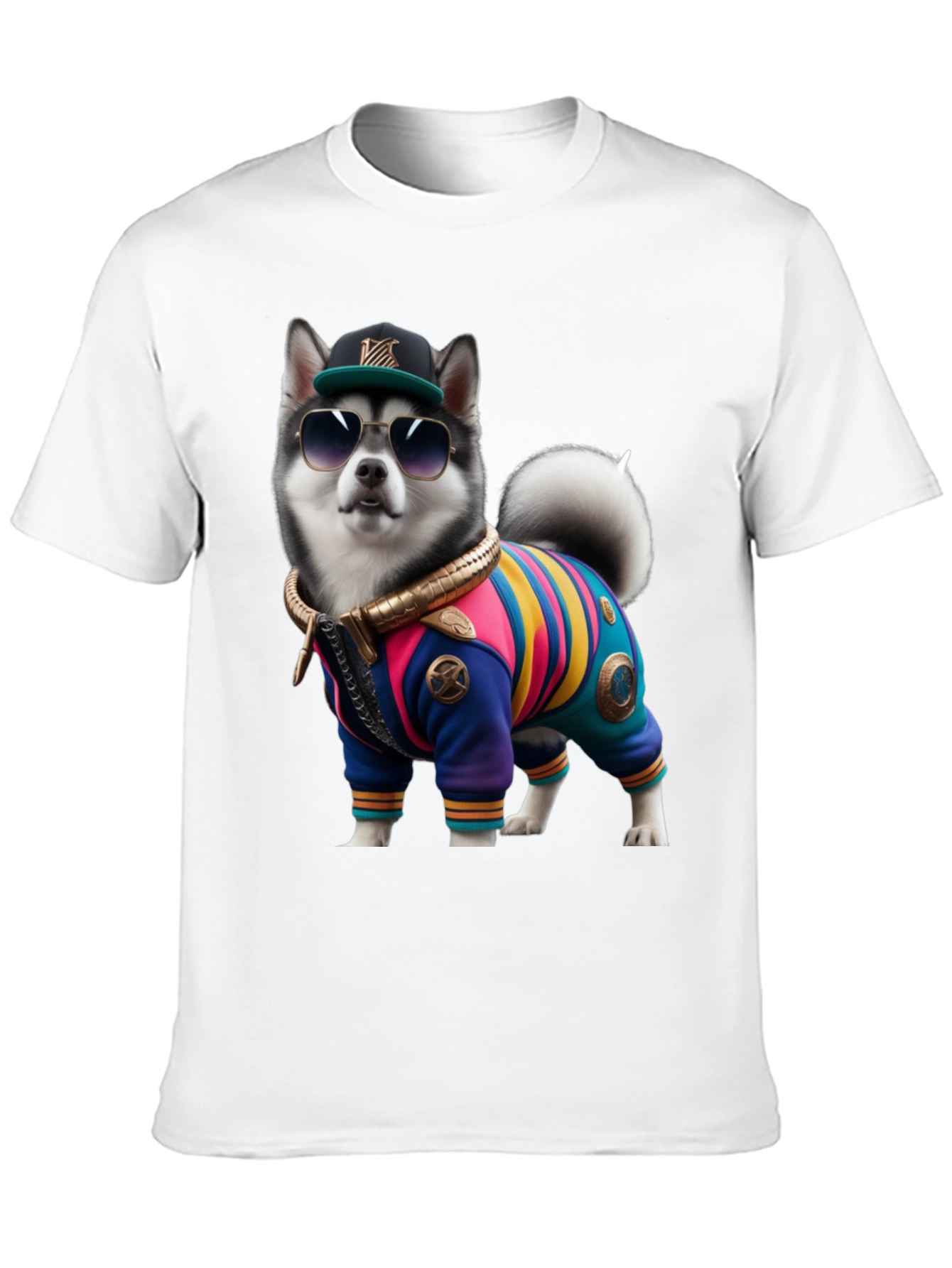 Dog in Outfit Graphic Tee