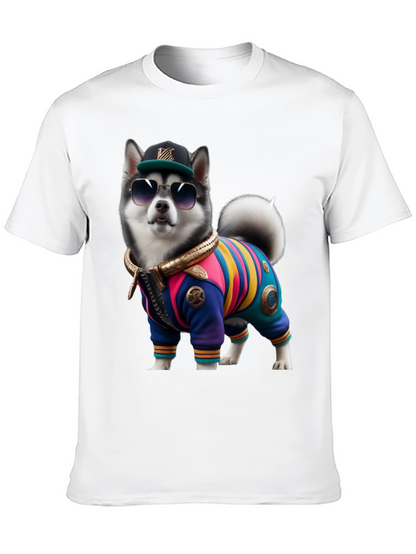 Dog in Outfit Graphic Tee