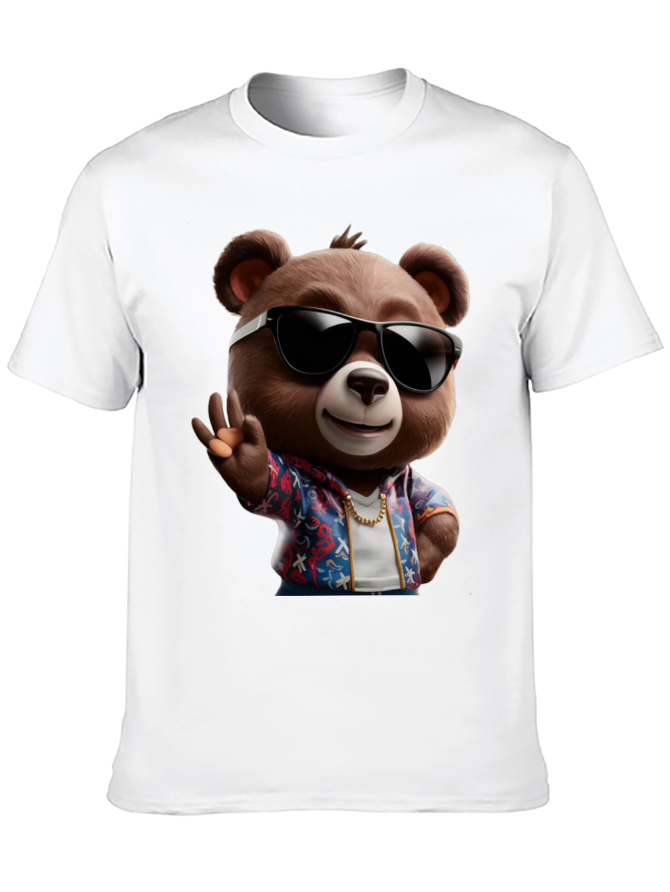 Cool Bear Graphic Tee - Summer Vibes