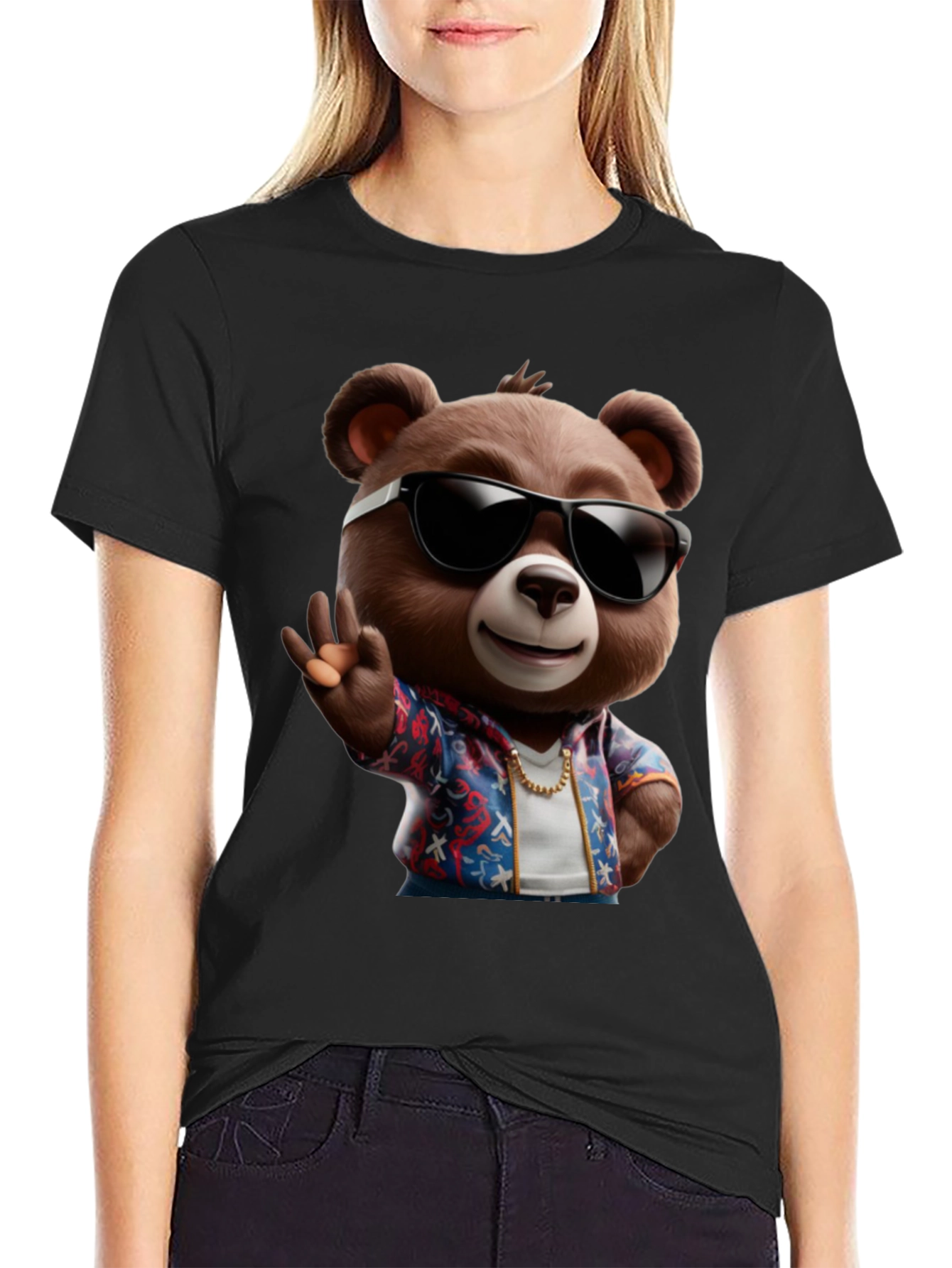 Cool Bear Graphic Tee - Summer Vibes
