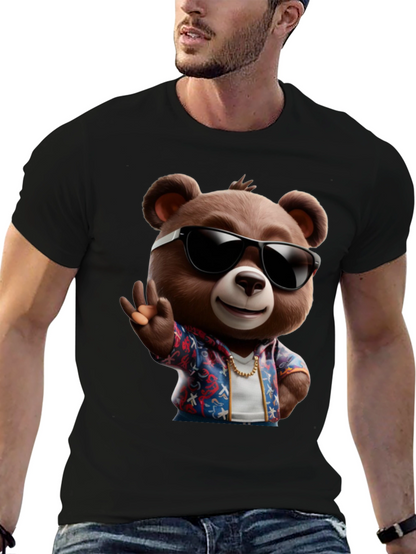 Cool Bear Graphic Tee - Summer Vibes