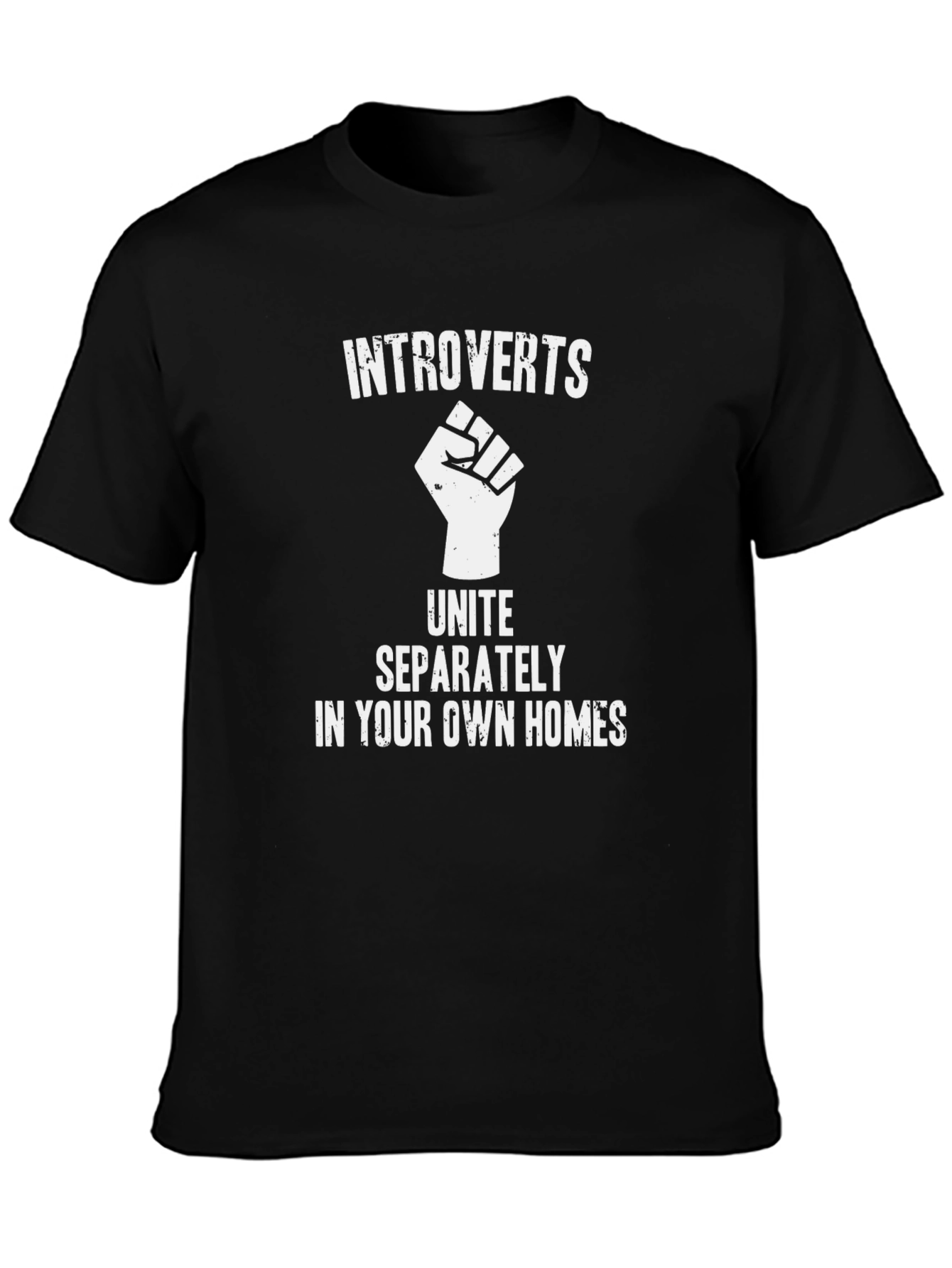 Introverts Unite Black T-Shirt