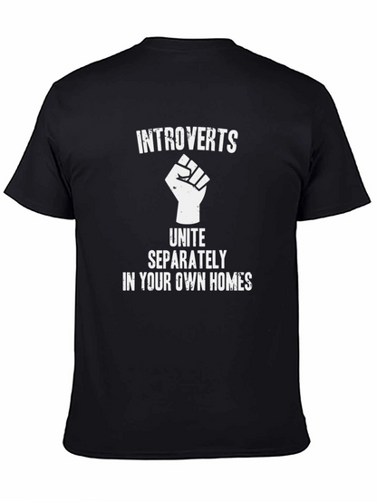 Introverts Unite Black T-Shirt