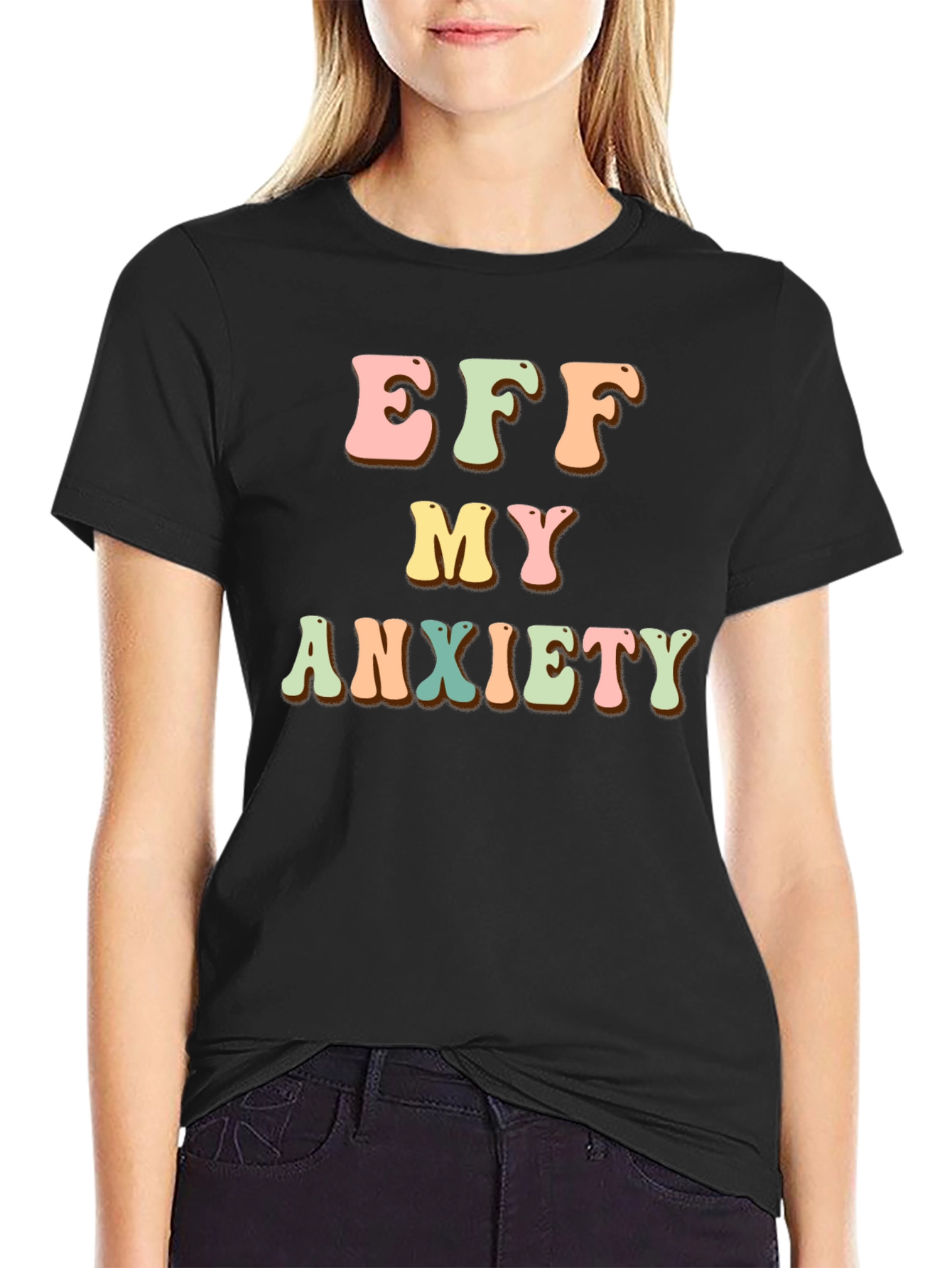 Eff My Anxiety Retro Graphic Tee