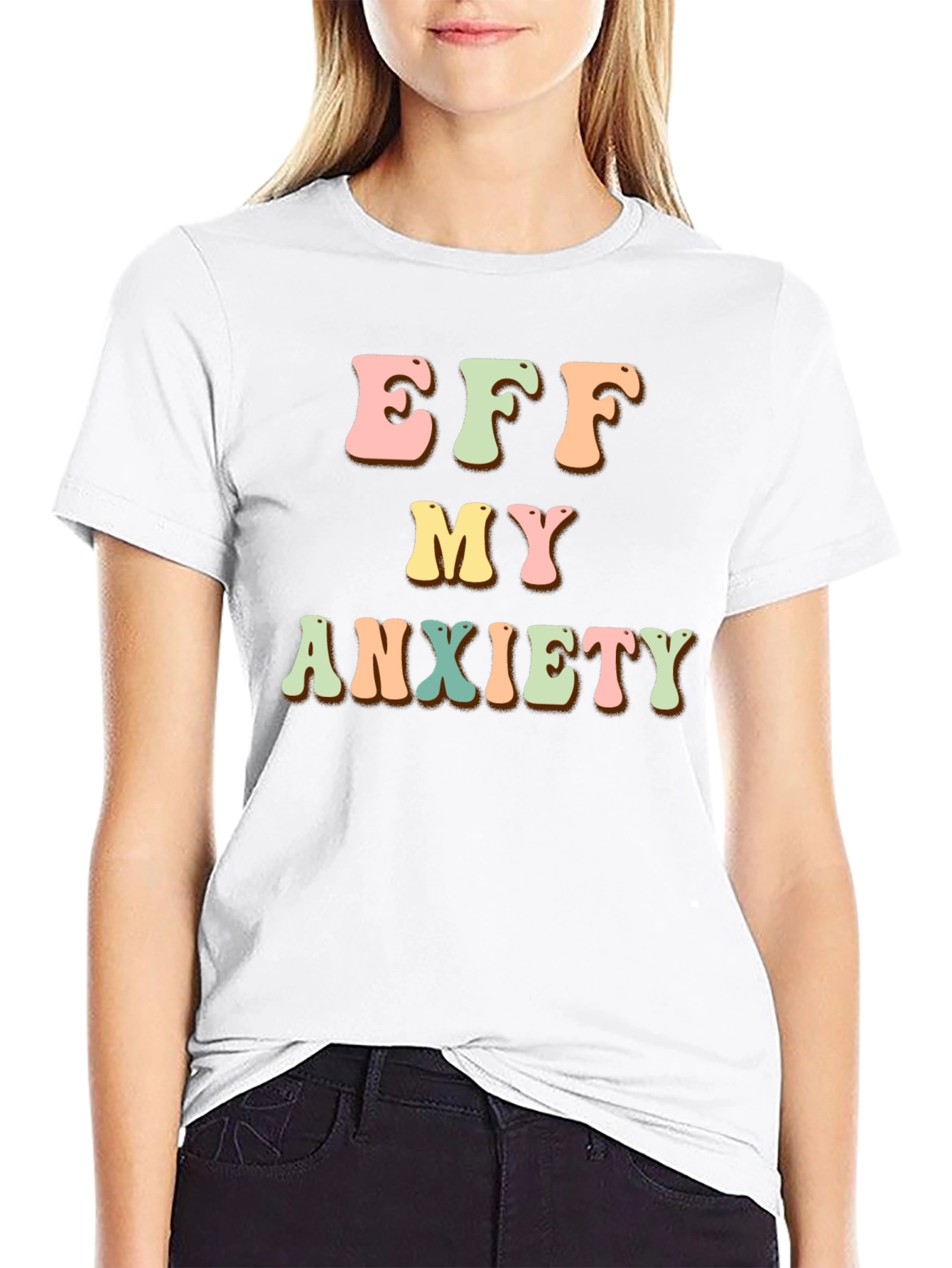 Eff My Anxiety Retro Graphic Tee