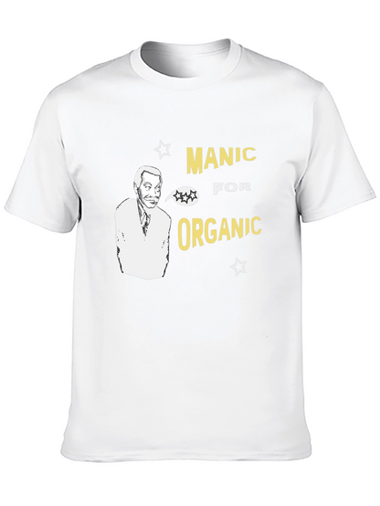 Manic For Organic Black Graphic T-Shirt
