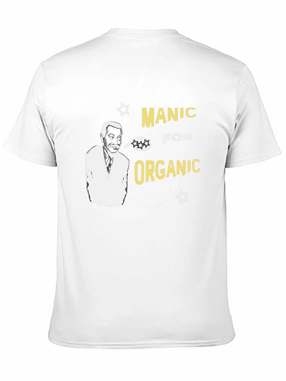Manic For Organic Black Graphic T-Shirt