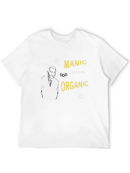 Manic For Organic Black Graphic T-Shirt