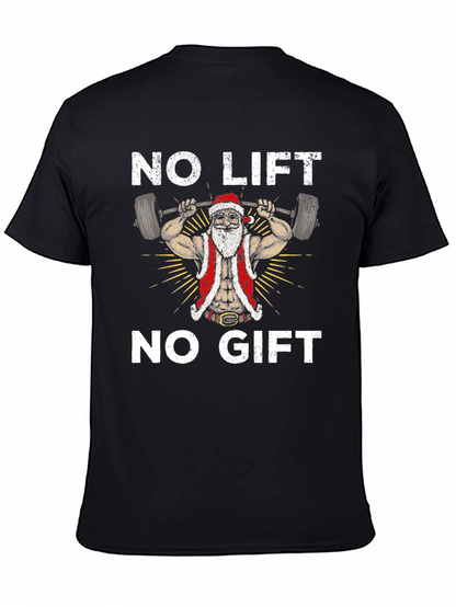 No Lift No Gift Santa Graphic Tee