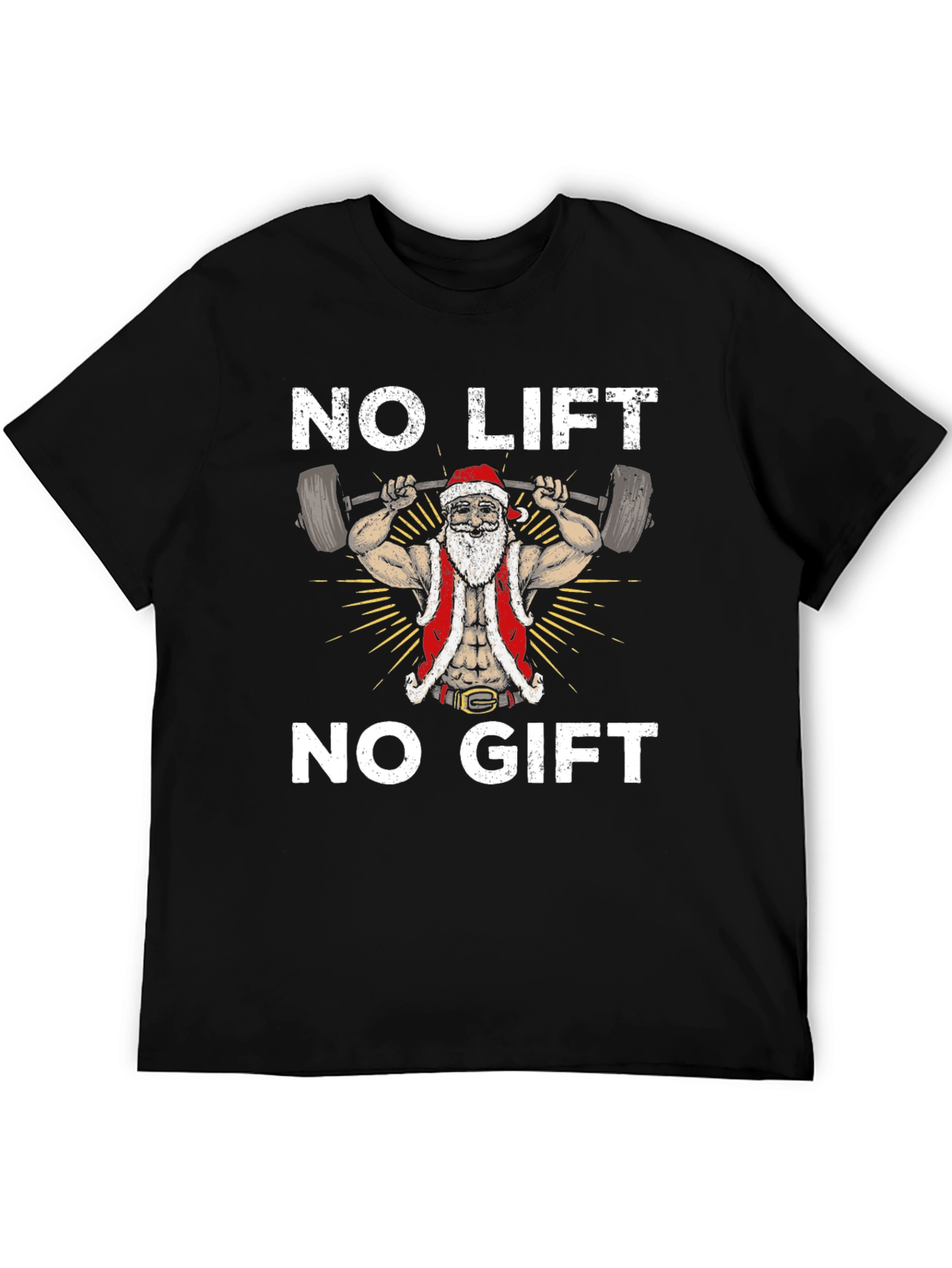 No Lift No Gift Santa Graphic Tee