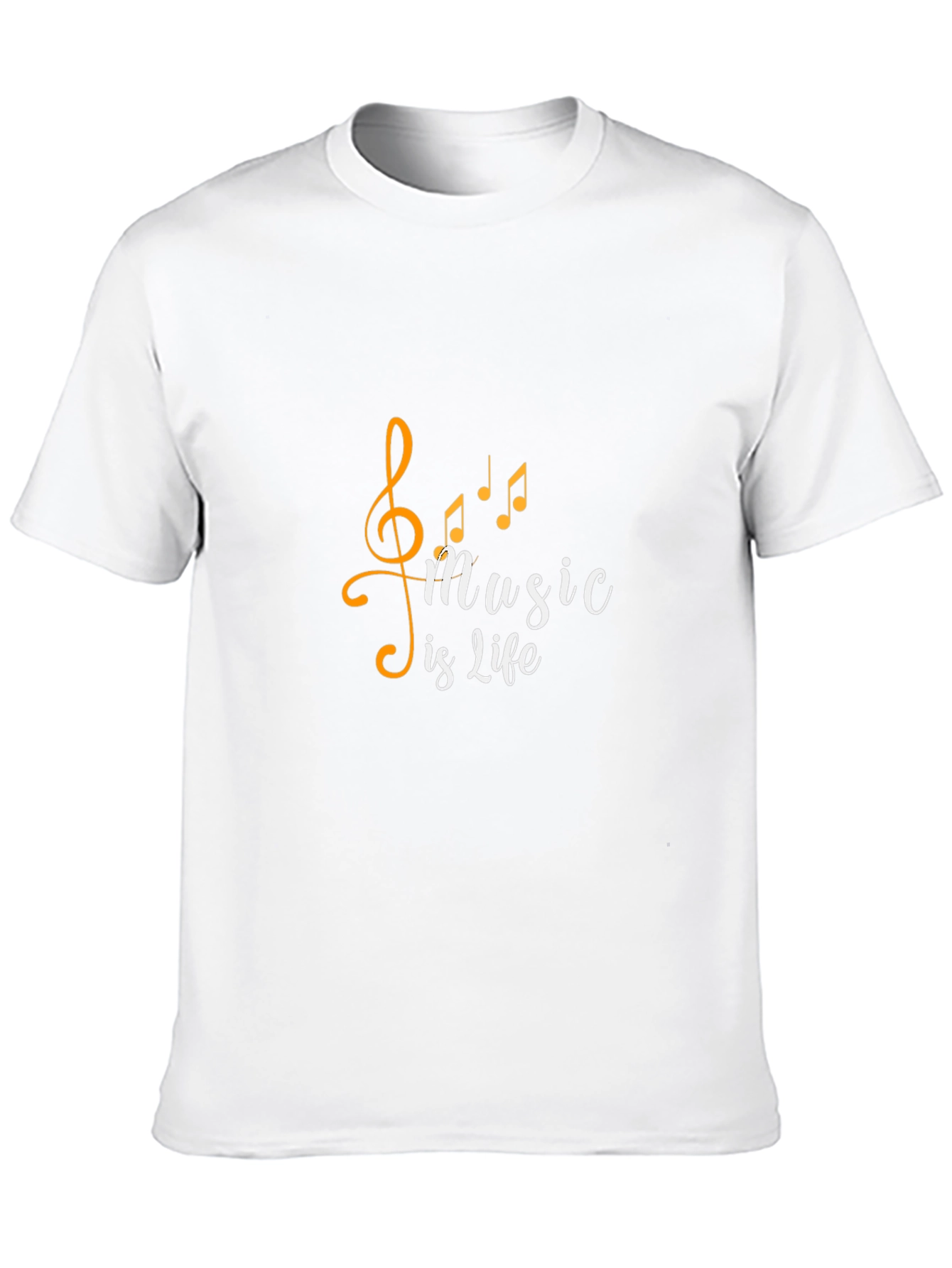 Music is Life T-Shirt - Stylish Black Tee