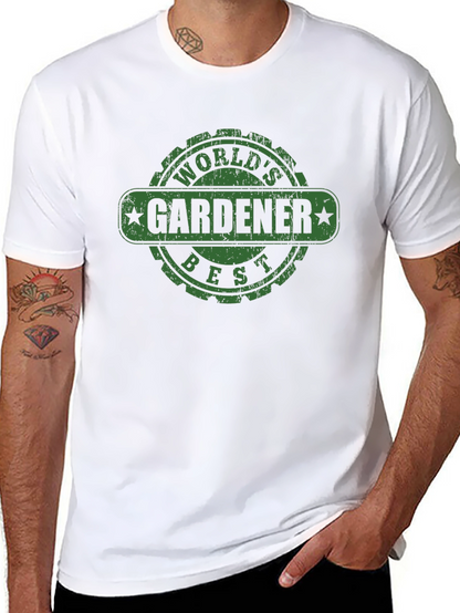 Worlds Best Gardener T-Shirt - Funny Gardening Tee