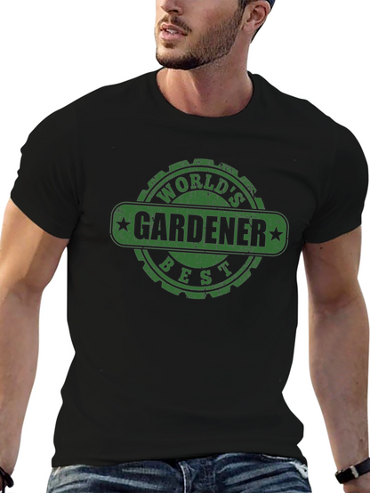 Worlds Best Gardener T-Shirt - Funny Gardening Tee