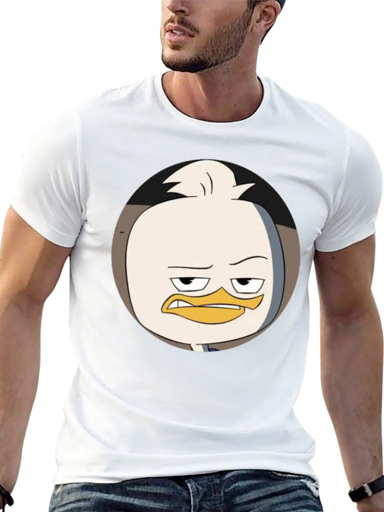 Huey Duck T-Shirt -  Cartoon Character Tee