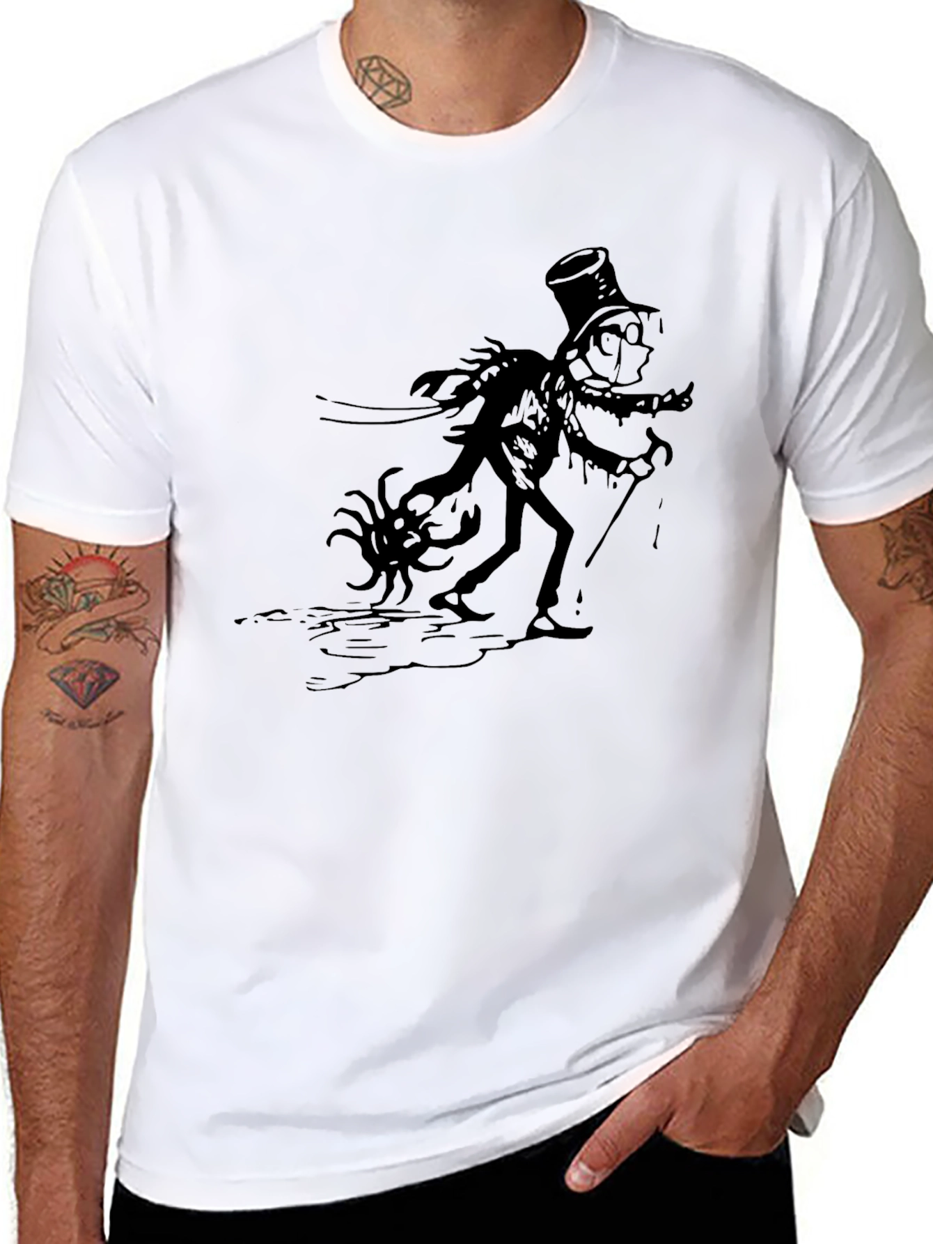 Mad Scientist Graphic Print T-Shirt