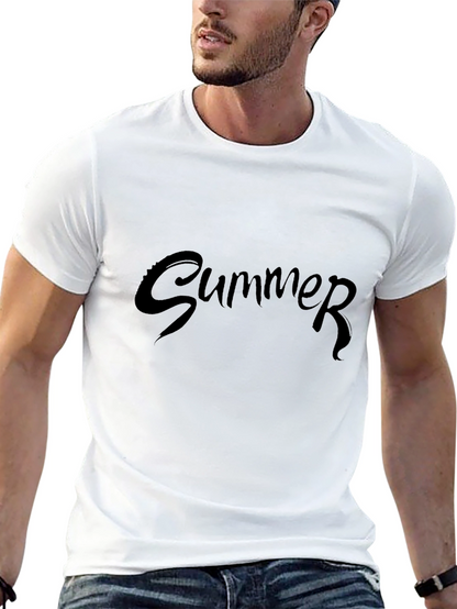 Summer T-Shirt - Black Tee - Casual Wear