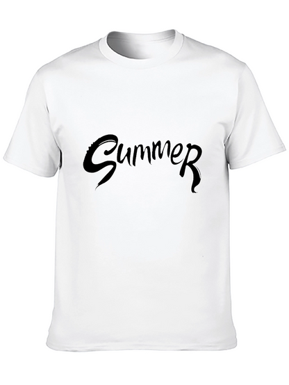 Summer T-Shirt - Black Tee - Casual Wear