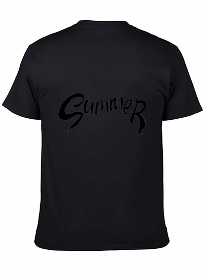 Summer T-Shirt - Black Tee - Casual Wear