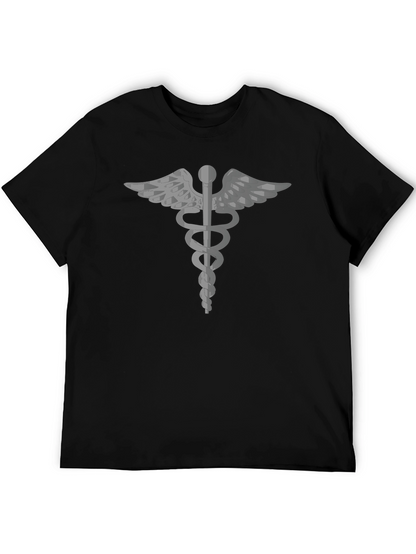 Caduceus Symbol Black T-Shirt