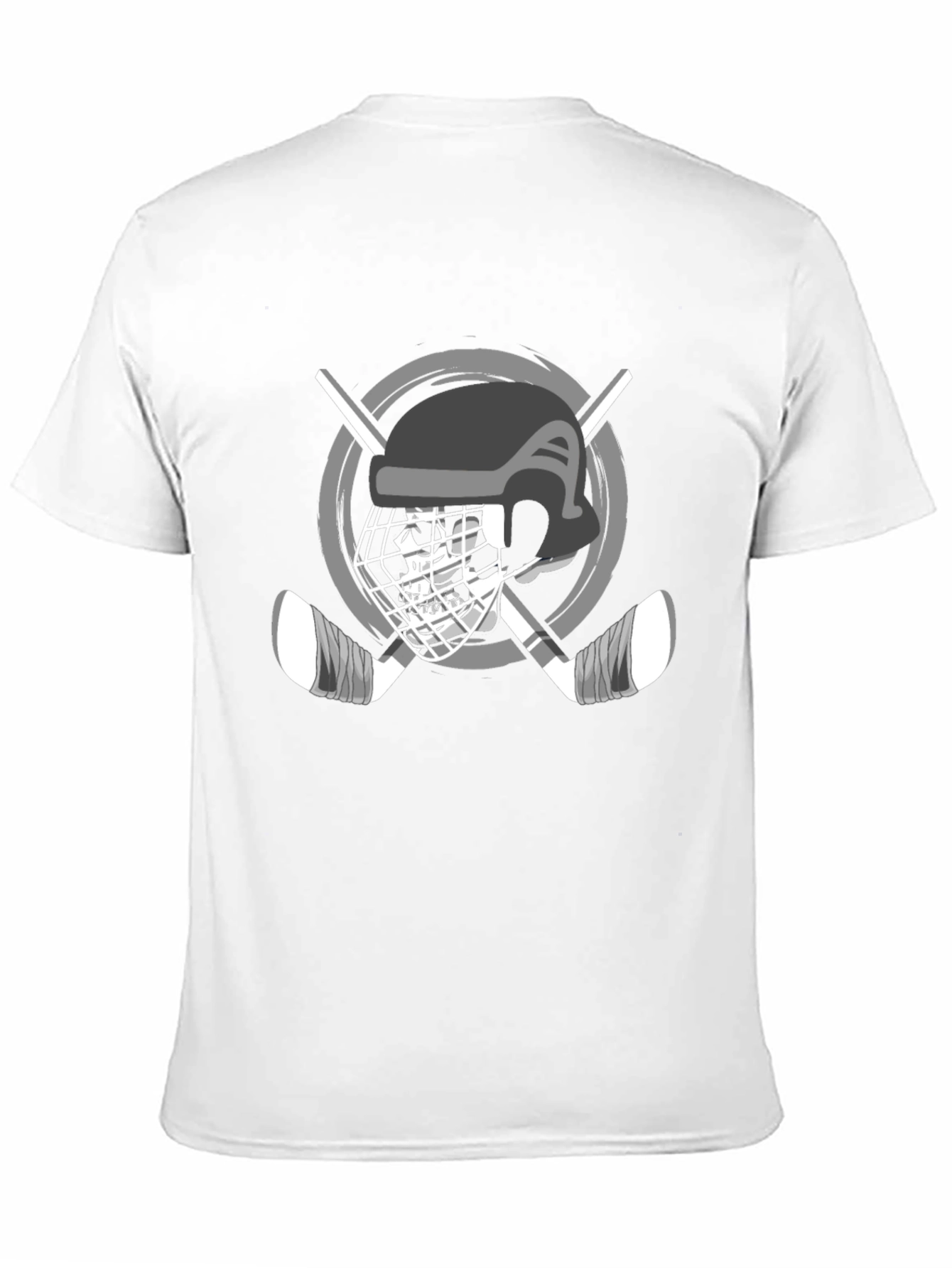 Hockey Helmet & Sticks Graphic T-Shirt