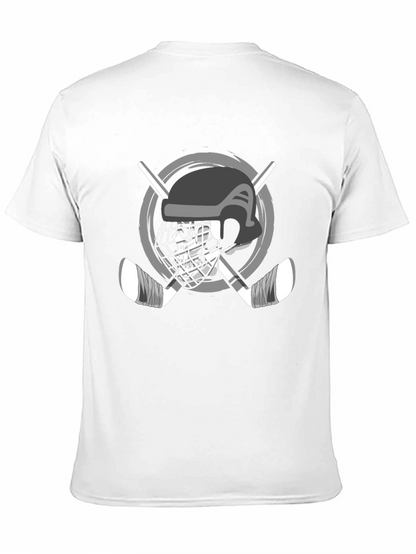 Hockey Helmet & Sticks Graphic T-Shirt