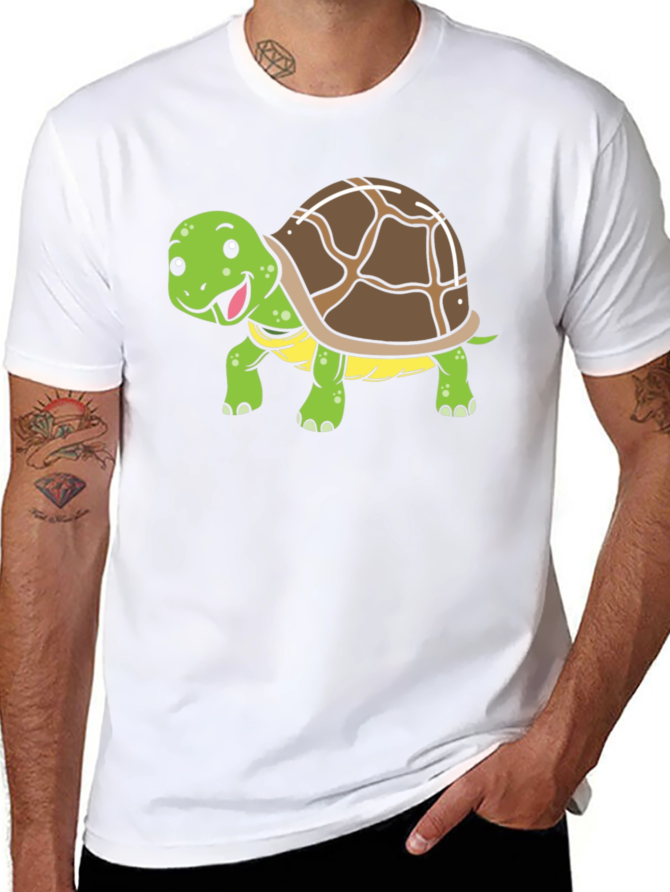 Cute Turtle Graphic T-Shirt