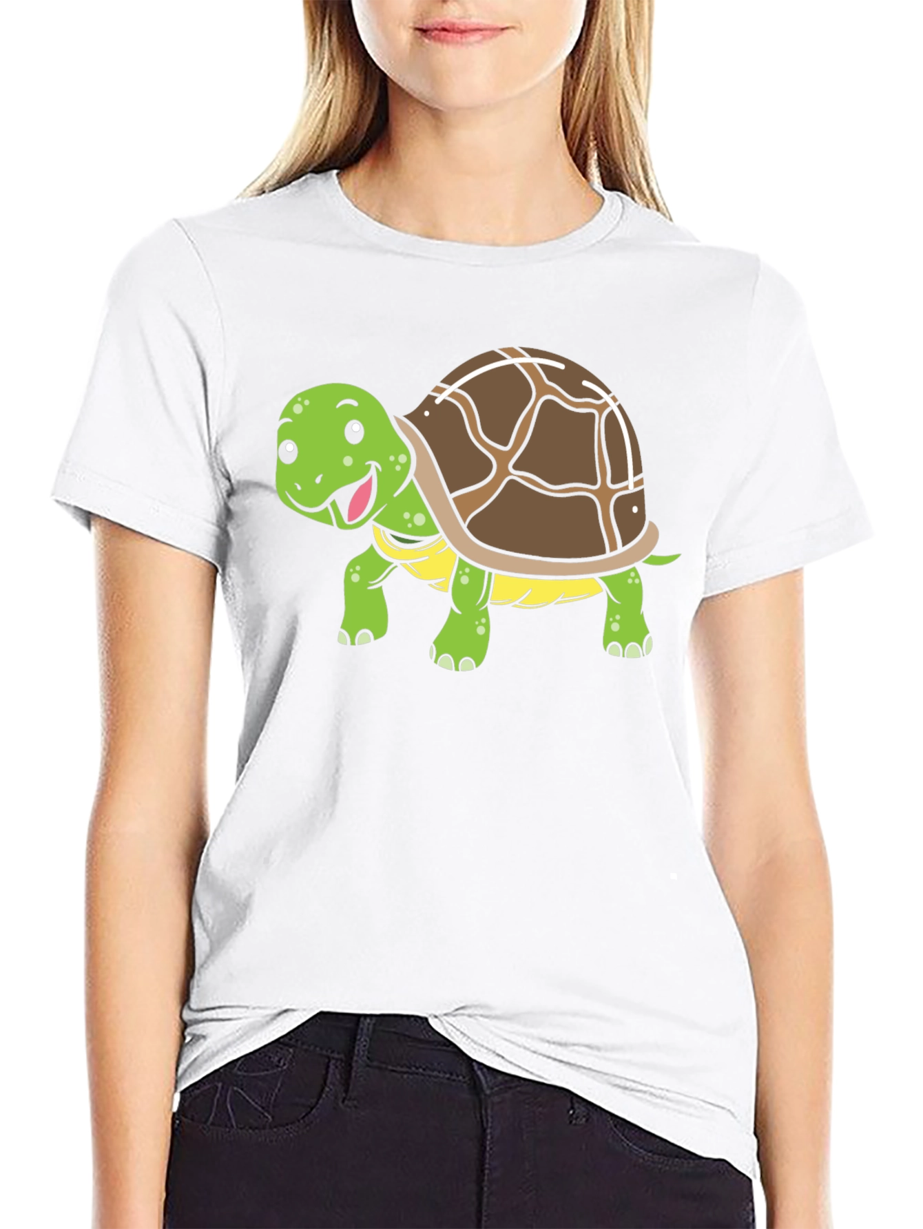 Cute Turtle Graphic T-Shirt
