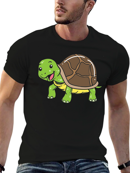 Cute Turtle Graphic T-Shirt