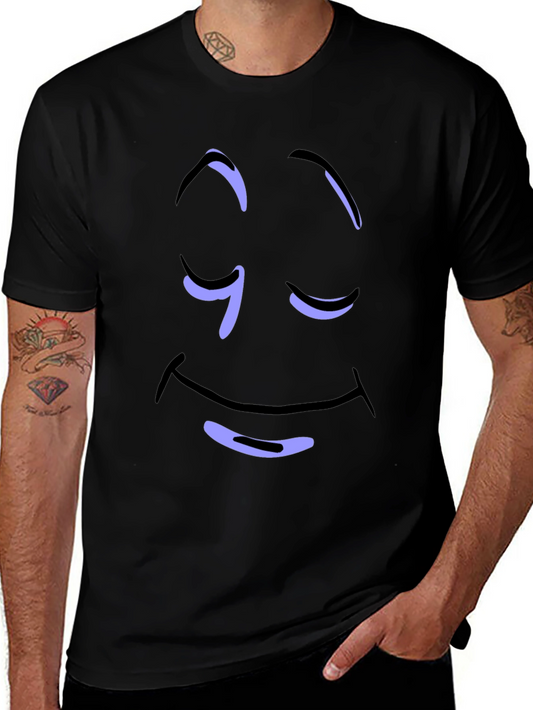 Relaxed Smiley Face Graphic Tee