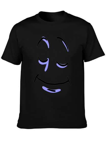 Relaxed Smiley Face Graphic Tee