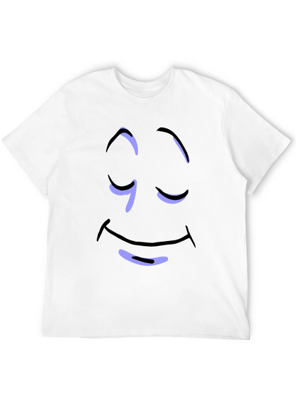 Relaxed Smiley Face Graphic Tee