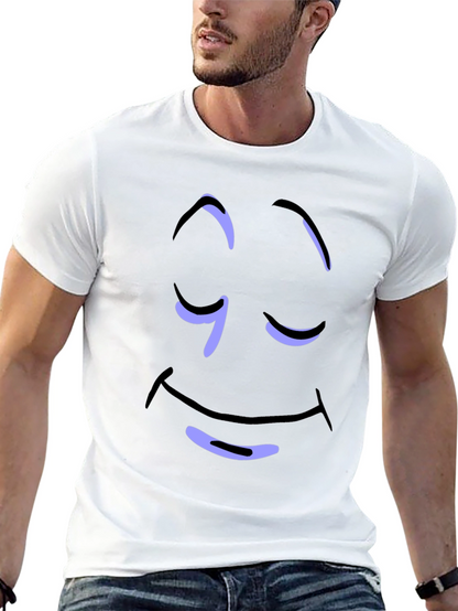 Relaxed Smiley Face Graphic Tee